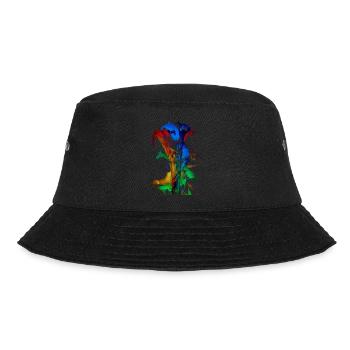 Lino Splashes of Color - Bucket Hat - black - Front - Lela (165cm)