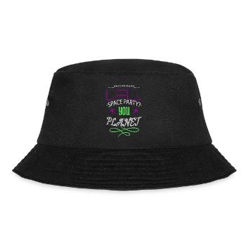 happy believe space ship funny quote funny - Bucket Hat - black - Front - Lela (165cm)