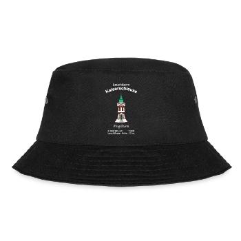 Leuchtturm Kaiserschleuse Bremerhaven Zeichnung - Bucket Hat - Schwarz - Vorne - Lela (165cm)