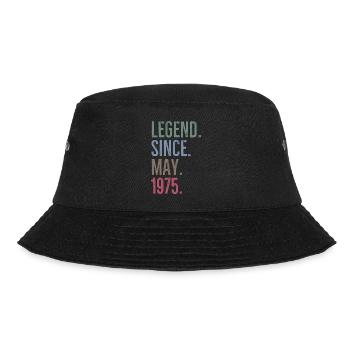 Legend Since May 1975 - Bucket Hat - black - Front - Lela (165cm)