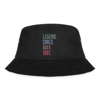 Legend Since May 1991 - Bucket Hat - black - Front - Lela (165cm)