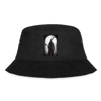 Halloween Death Reaper Sensenmann Schnitter - Bucket Hat - Schwarz - Vorne - Lela (165cm)