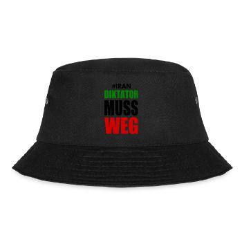 Iran diktator muss weg - Bucket Hat - Schwarz - Vorne - Lela (165cm)