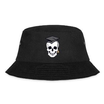 Skull Skull Creepy Student Uni Halloween - Bucket Hat - black - Front - Lela (165cm)