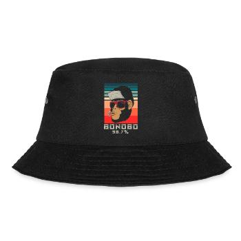 Lustiges Affe Schimpanse DNA - Bucket Hat - Schwarz - Vorne - Lela (165cm)