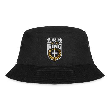jesus is king Zitat - Bucket Hat - Schwarz - Vorne - Lela (165cm)