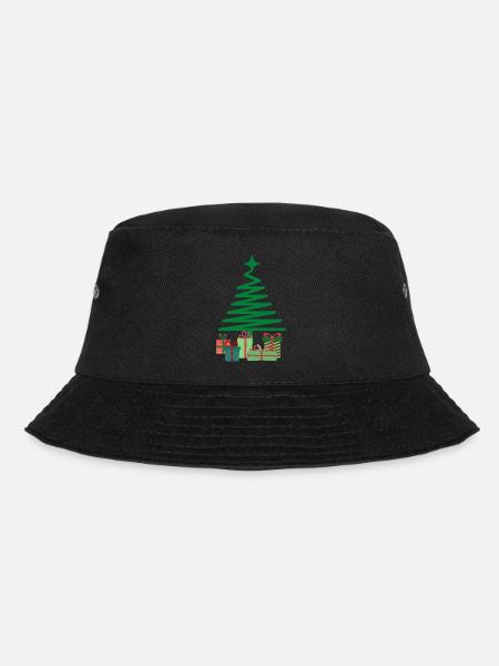X-MAS Design 01 - Bucket Hat - Schwarz