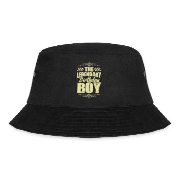 Legendary Birthday Boy - Bucket Hat - Schwarz - Vorne - Lela (165cm)
