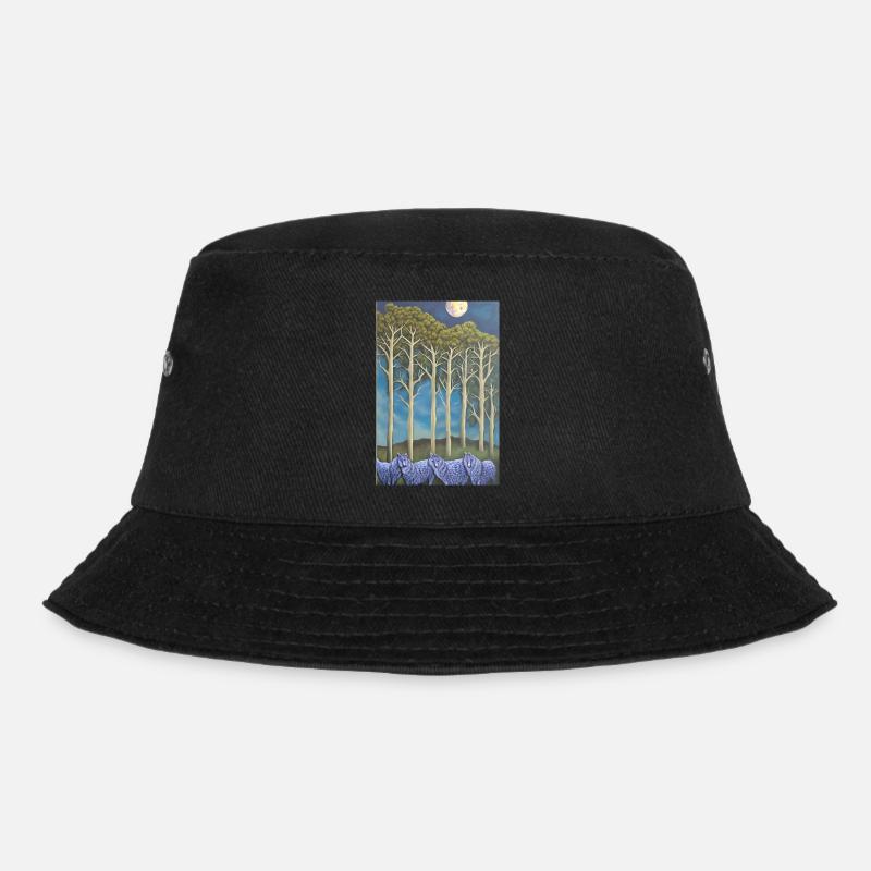 Wolves on the avenue - Bucket Hat - black