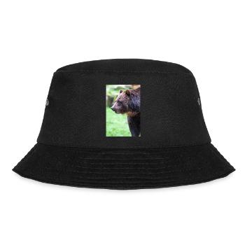 European brown bear (Braunbär) Ursus arctos - Bucket Hat - black - Front - Lela (165cm)