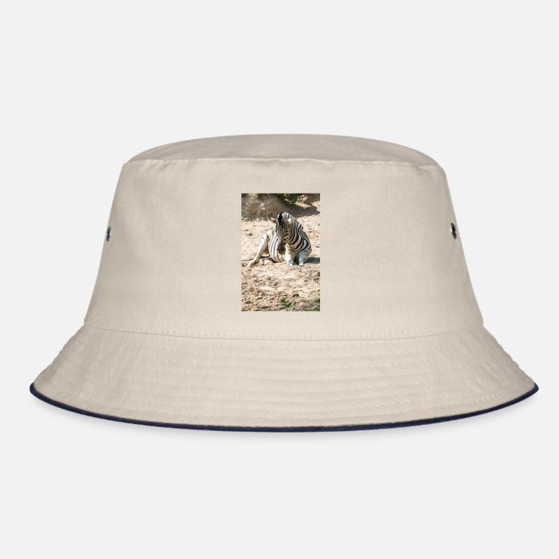 Zebra (auf Deutsch Zebra oder Zebras) Hippotigris Bucket Hat