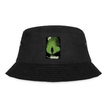 Zombie Illustration Minimalistisches Design - Bucket Hat - Schwarz - Vorne - Lela (165cm)