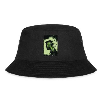 Zombie Illustration Minimalist Design - Bucket Hat - black - Front - Lela (165cm)
