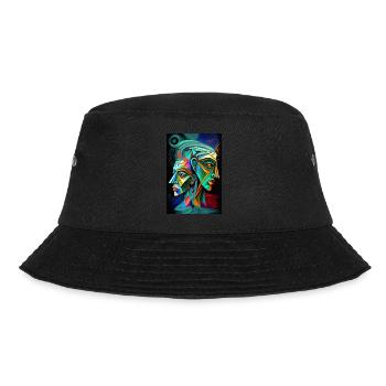 Metamorohosis of two individual faces - Bucket Hat - black - Front - Lela (165cm)