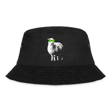Schaaf Tierliebhaber Naturfans Sonnenbrille Zoo Sc - Bucket Hat - Schwarz - Vorne - Lela (165cm)