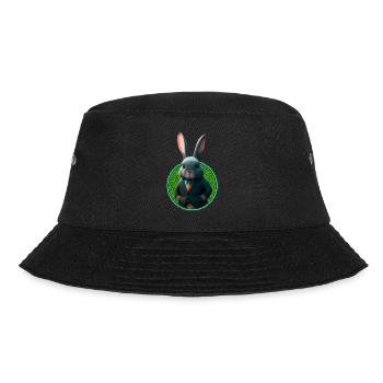 Lapin d’affaires en costume - Bob - noir - Devant - Lela (165cm)