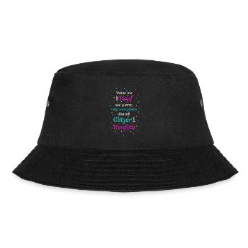 Wenn mir der Kopf mal platzt - Bucket Hat - Schwarz - Vorne - Lela (165cm)
