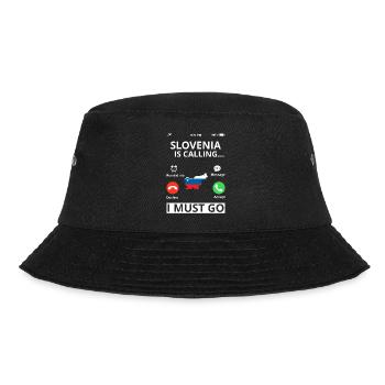 Slovenia Flag Balkan Slovenian Flag Vintage - Bucket Hat - black - Front - Lela (165cm)