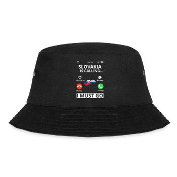Slovakia Flag Vintage Slovak Flag Home - Bucket Hat - black - Front - Lela (165cm)