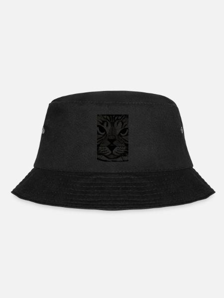 Chat grincheux noir et blanc - Bob - noir