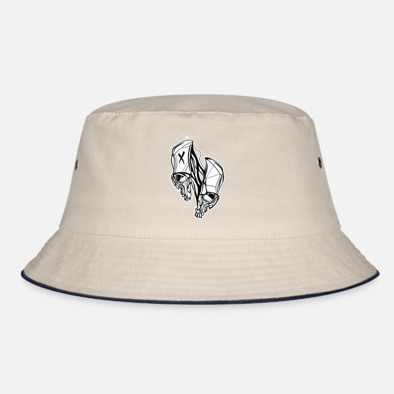 Geteilter Schädel // Illustration Bucket Hat
