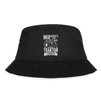 Mir reichts ich geh Traktor fahren Bauer Landwirt - Bucket Hat - Schwarz - Vorne - Lela (165cm)