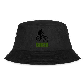 biker - Bucket Hat - Schwarz - Vorne - Lela (165cm)