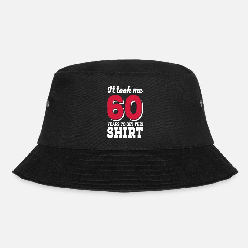 60th birthday - Bucket Hat - black