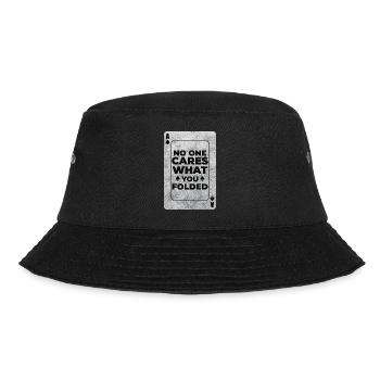 Kartenspiel Karte Hold'em All In - Bucket Hat - Schwarz - Vorne - Lela (165cm)