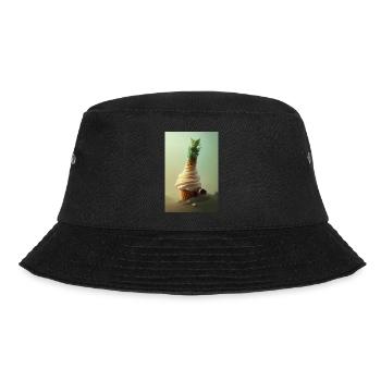 Eiscreme - Bucket Hat - Schwarz - Vorne - Lela (165cm)