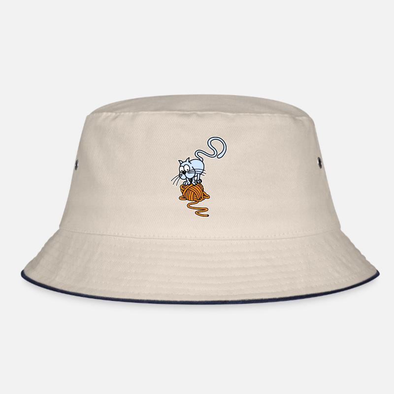 Cat ball Bucket Hat
