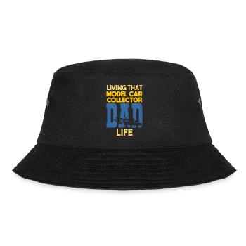 Living That Model Car Collector Dad Life Sammler - Bucket Hat - Schwarz - Vorne - Lela (165cm)