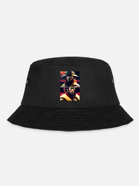 Futuristische Samurai - Bucket Hat - Schwarz
