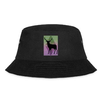 Hirsch - Bucket Hat - Schwarz - Vorne - Lela (165cm)