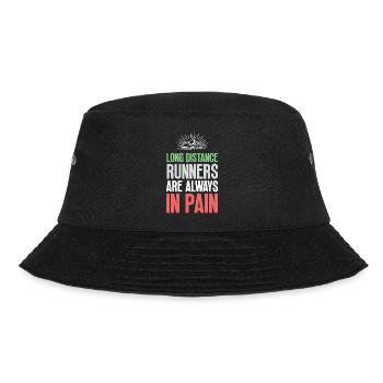Langstreckenläufer haben immer Schmerzen - Bucket Hat - Schwarz - Vorne - Lela (165cm)