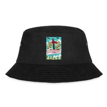 Butternut Massachusetts Skiplakat - Bucket Hat - Schwarz - Vorne - Lela (165cm)