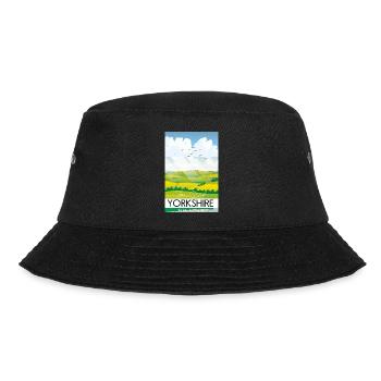 Yorkshire: Machen Sie eine Pause - Bucket Hat - Schwarz - Vorne - Lela (165cm)