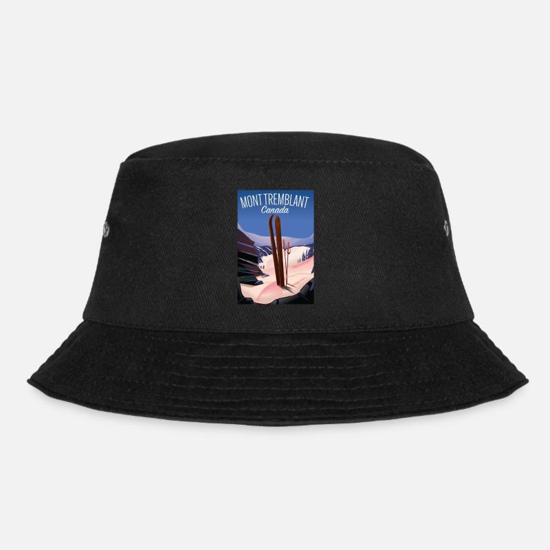Mont Tremblant Kanada Ski - Bucket Hat - Schwarz