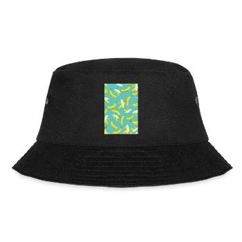 Banana pattern - Bucket Hat - black - Front - Lela (165cm)