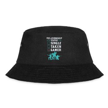 Relationship Status Gamer Design - Bucket Hat - Schwarz - Vorne - Lela (165cm)