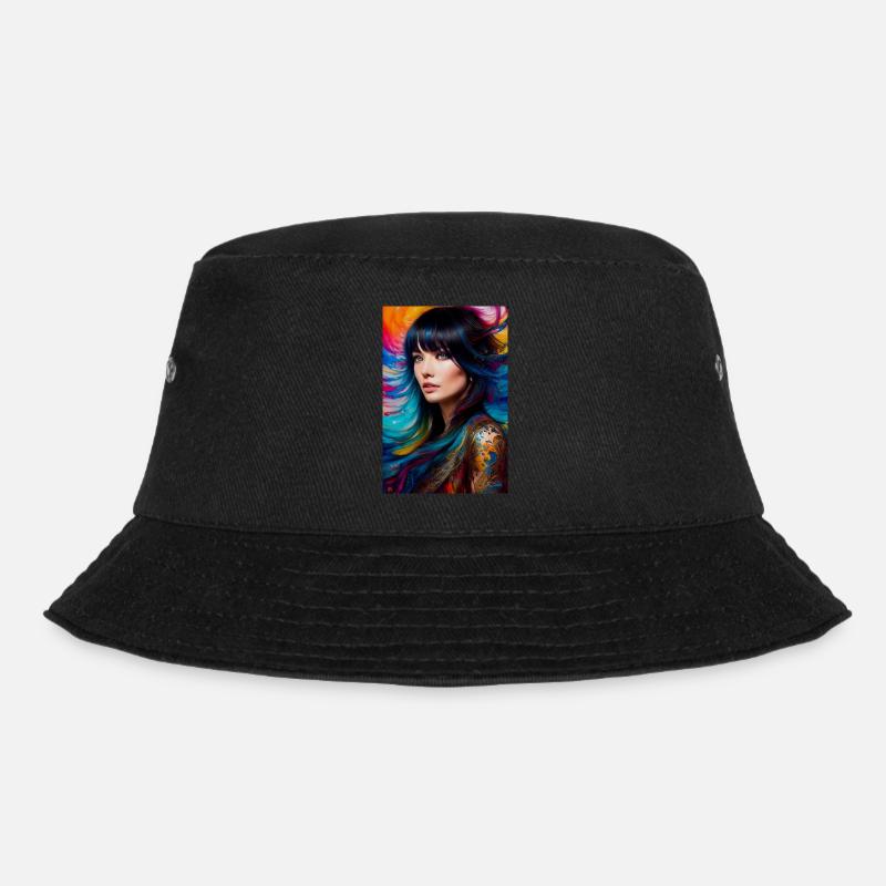 Colorful beauty 14 - Bucket Hat - black