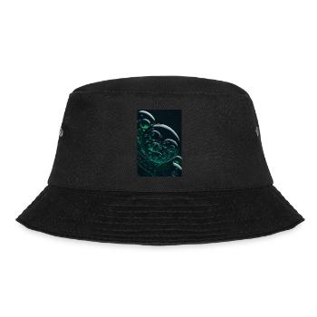 Bubbles in a bubble green 2 - Bucket Hat - black - Front - Lela (165cm)