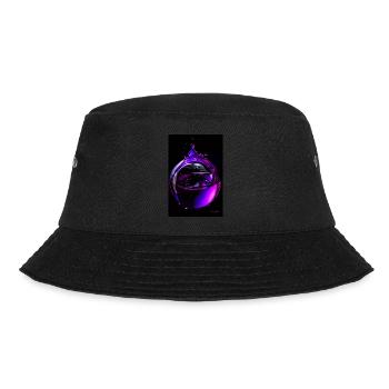 Drops purple 6 - Bucket Hat - black - Front - Lela (165cm)