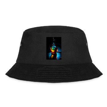 Tropfen plasma 6 - Bucket Hat - Schwarz - Vorne - Lela (165cm)