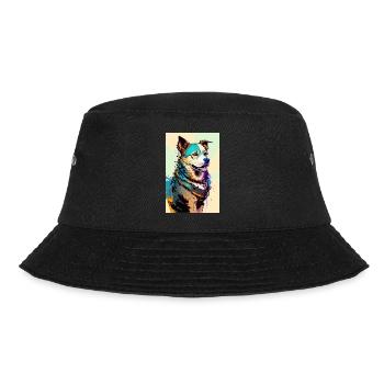 Inkpunk Dog 1 - Bucket Hat - black - Front - Lela (165cm)
