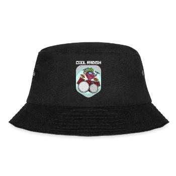 Ernährung Vegan Rettich Gesund Salat Veganer - Bucket Hat - Schwarz - Vorne - Lela (165cm)