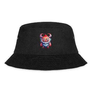 Oni Wasserfarben Zeichnung - Bucket Hat - Schwarz - Vorne - Lela (165cm)