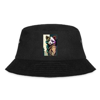 Inkpunk Panda 2 - Bucket Hat - black - Front - Lela (165cm)