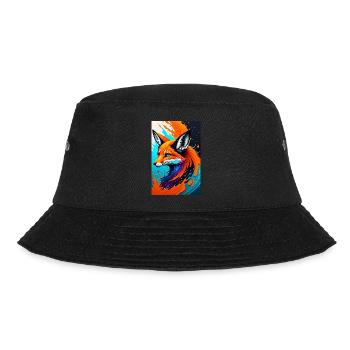 Art coloré Potrait Fox 1 - Bob - noir - Devant - Lela (165cm)