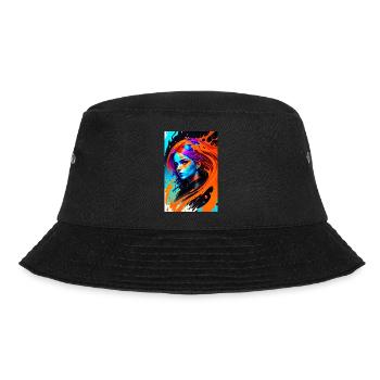 Colorful Art Potrait Woman 1 - Bucket Hat - black - Front - Lela (165cm)